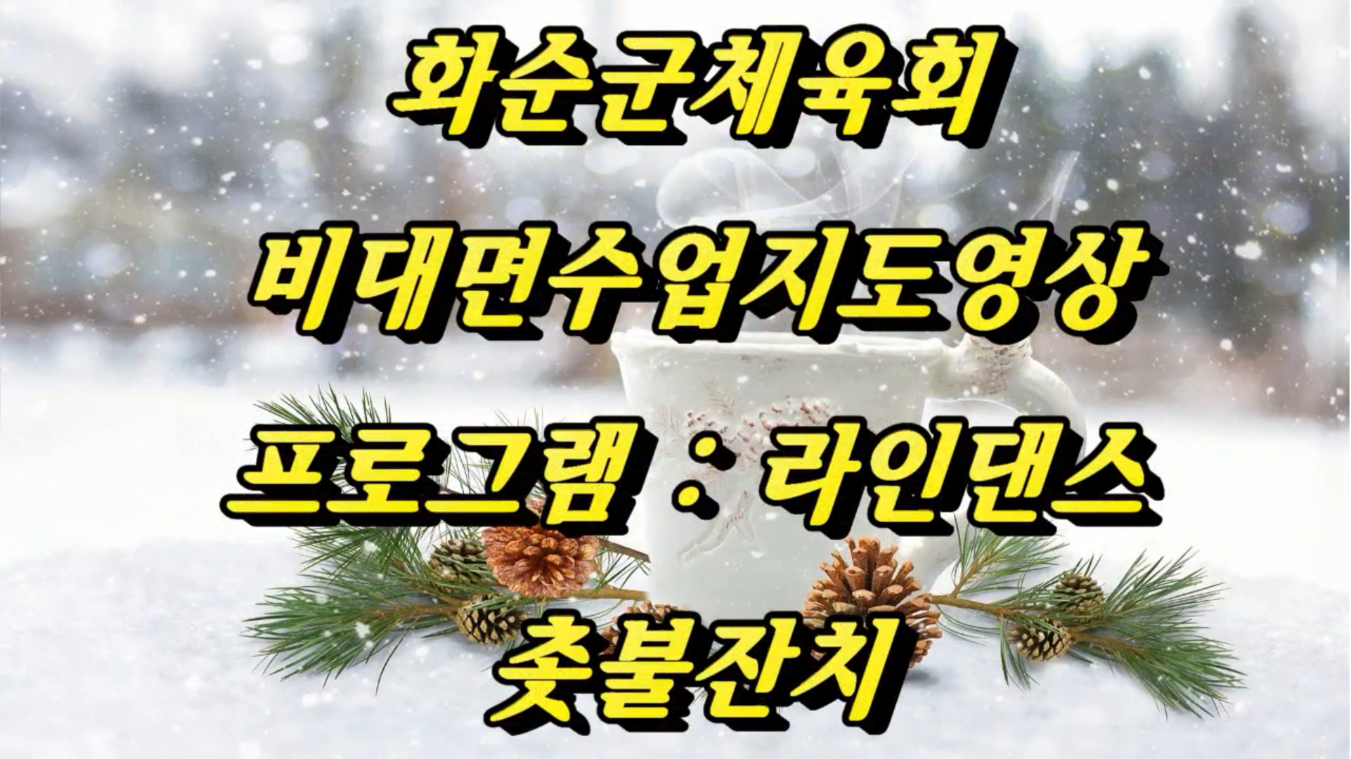 12월화순군체육회,라인댄스(촛불잔치)